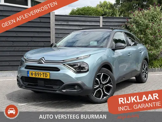 Citroën ë-C4 Shine 50 kWh 136PK Automaat Navigatie, Rondomzichtcamera, Keyless, Panoramadak, Stoel & Stuurwielverwarming, Head-up Display