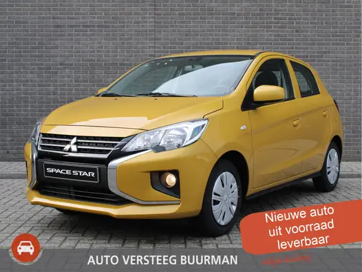 Mitsubishi Space Star 1.2 Active Airco, Apple carplay/Android auto, Audio/DAB, Elek.verst.buitenspiegels en ramen voor, Private Lease € 290,-